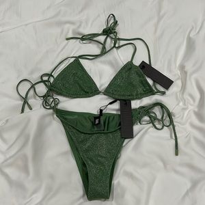 Triangl Vinca Fawn Sparkle Top Medium Small Bottom